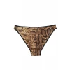 Giyim Kadın Kahverengi Yılan Desenli 2li Slip