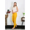 Giyim Kadın Pamuk Penye Tek Alt Pijama Sarı