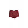 Giyim Kadın Pamuklu 2li Boxer Bordo