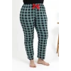 Giyim Kadın Pamuklu Büyük Beden Alt Pijama Turkuaz