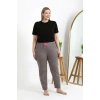 Giyim Kadın Pamuklu Büyük Beden Alt Pijama Vizon