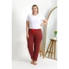Giyim Kadın Pamuklu Büyük Beden Alt Pijama Yavruağzı