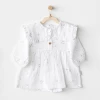 Magical Butterfly Müslin Bebek Elbise White