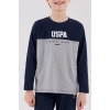 U.s. Polo Assn Uzun Kol Pijama Takım Us2220-4 Lacivert
