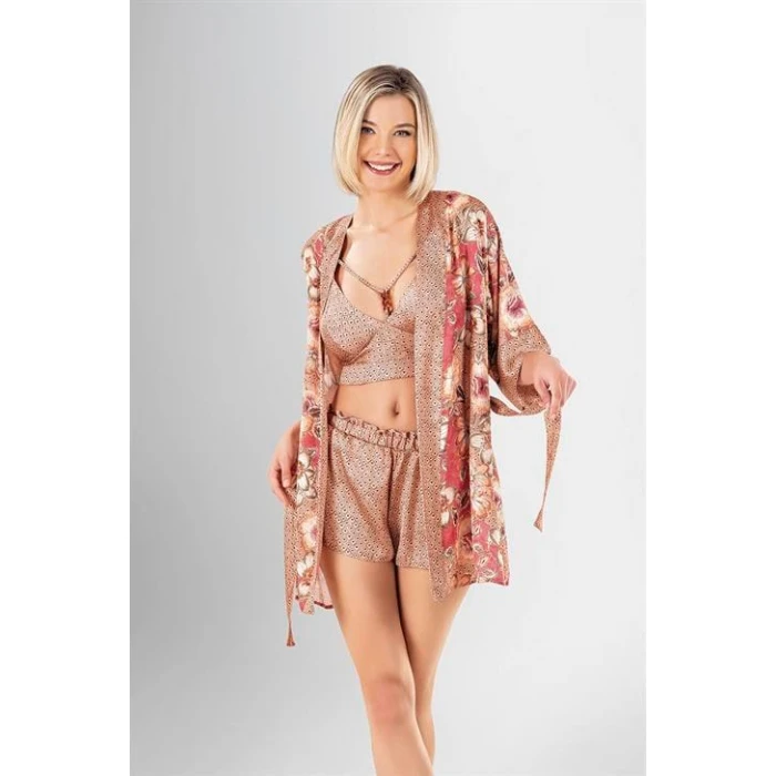 3lü Şort Takımı Desenli