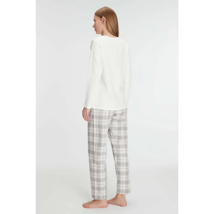 Anıl Uzun Kol Pamuklu Kışlık Pijama Takımı