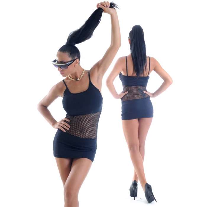 B1961318 Önü File Mini Elbise