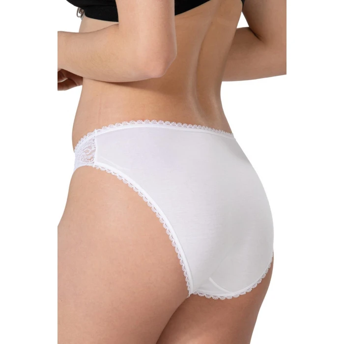 Beyaz Mı Emay 1444 Modal Cotton Dantelli Külot