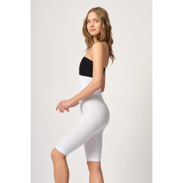 Beyaz Mı Emay 2044 Yüksek Bel Double Uzun Paçalı Korse