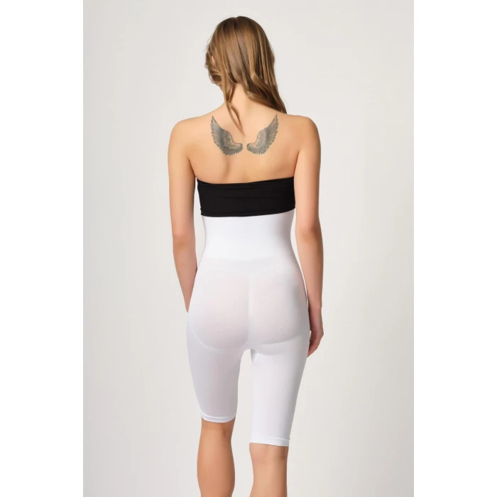 Beyaz Mı Emay 2044 Yüksek Bel Double Uzun Paçalı Korse