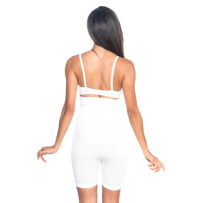 Beyaz Mı Emay 2077 Yüksek Bel Desenli Paçalı Korse