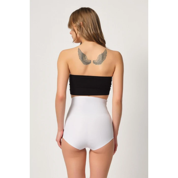 Beyaz Mı Emay 2842 Lazer Dantelli Slip Korse