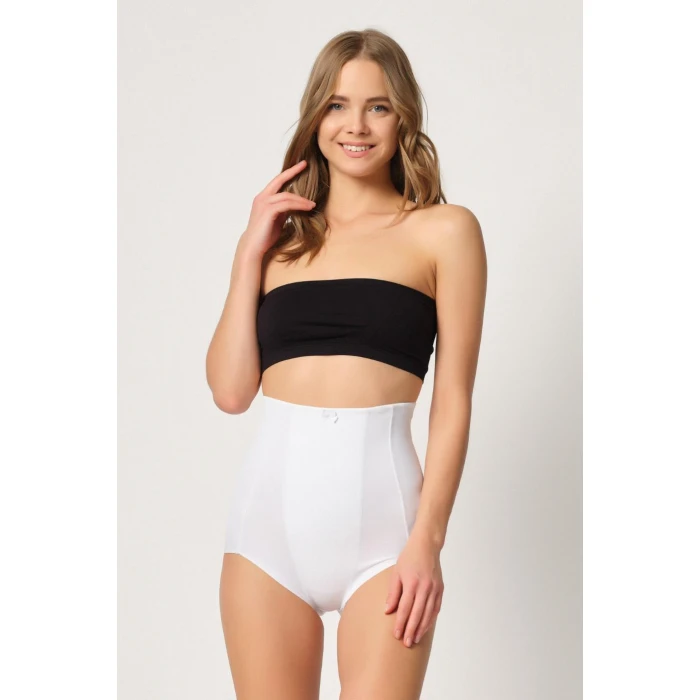 Beyaz Mı Emay 2920 Yüksek Bel Karın Desteklı Slip Lazer Korse