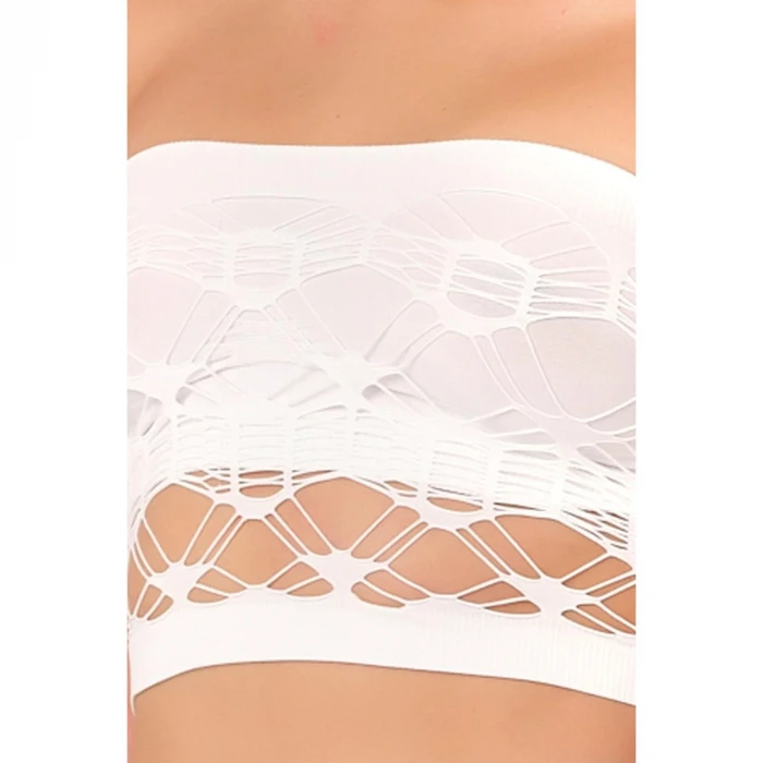 Beyaz Mı Emay 4050 Double Örgü Toparlayıcı Straplez Büstiyer