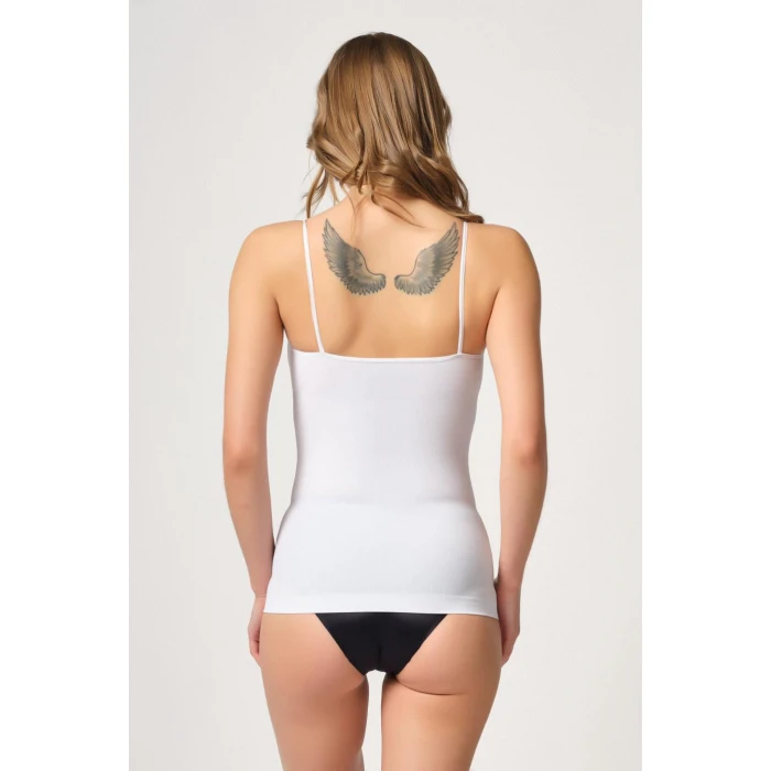 Beyaz Mı Emay 5020 İnce Askılı Atlet Korse