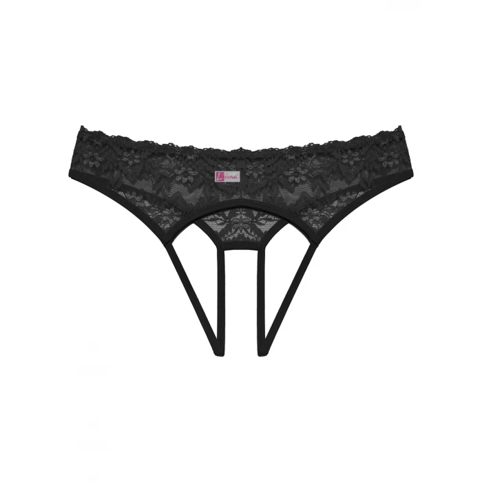 Büyük Beden Dantelli Kadın Siyah Fantazi Külot
