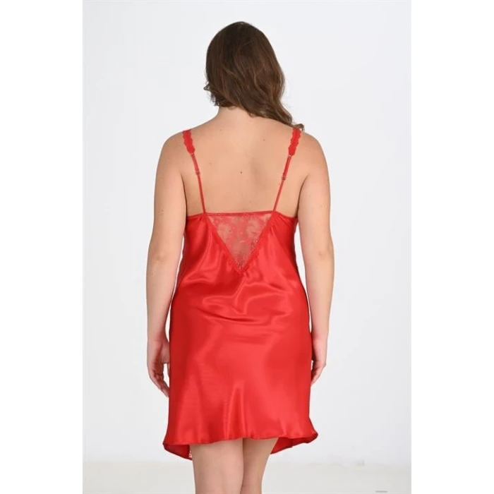 Büyük Beden Kırmızı Gecelik 2102