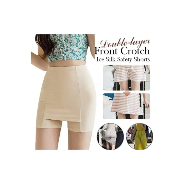 Çift Katmanlı Etek Altı Şort Korse Kadın 4432