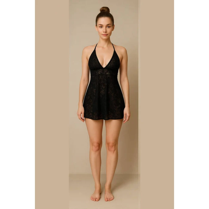 Dantel Gecelik Takımı