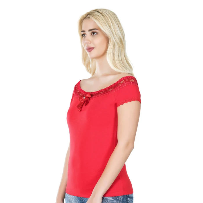 Dantelli Kadın Tişört 259