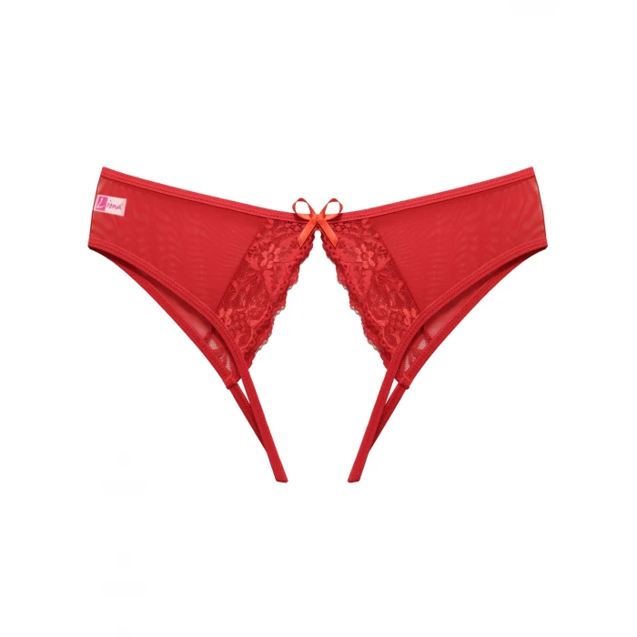 Dantelli Özel Bölgesi Açık Kadın Kırmızı Fantezi Külot