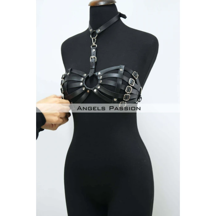 Deri Sütyen Fantazi Giyim - Brf224