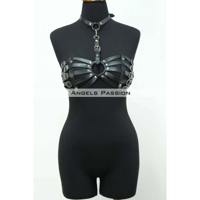 Deri Sütyen Fantazi Giyim - Brf224