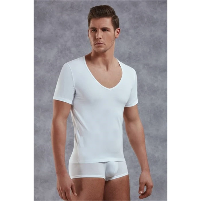 Doreanse  Yırtık Yaka Erkek  T-shirt 2820