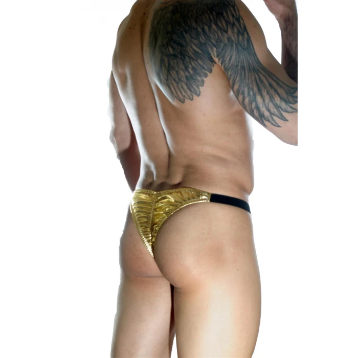 Erkek  Arkası Büzgülü Gold Brazillian Slip