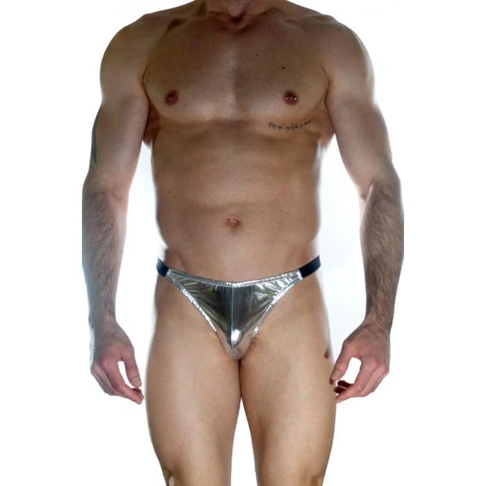 Erkek  Arkası Büzgülü Gümüş Brazillian Slip