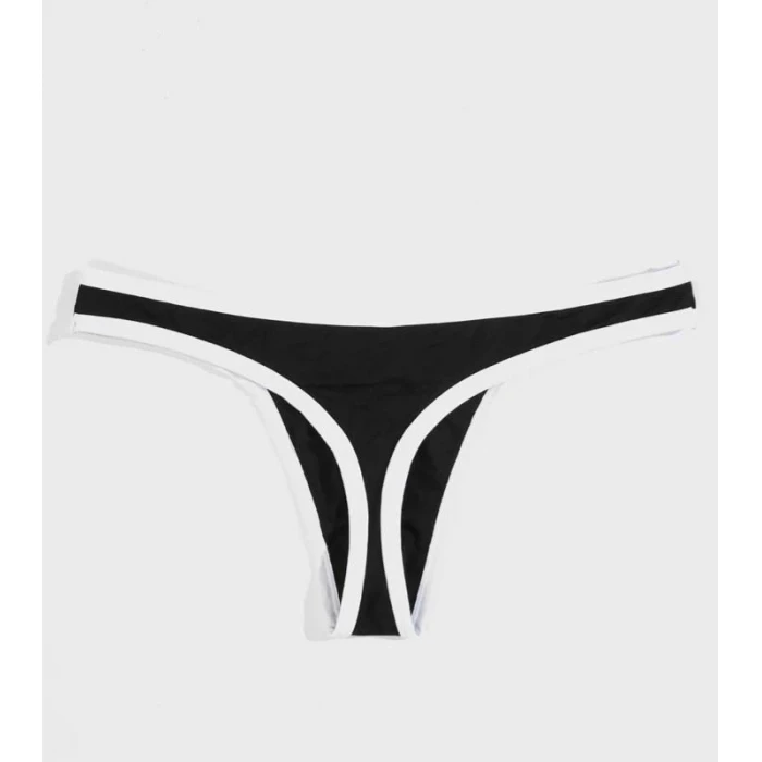 Erkek  Biyeli Siyah Tanga