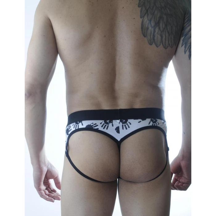Erkek El Desenli Fantezi Jockstrap