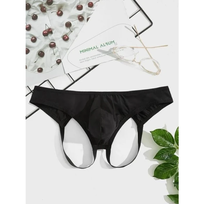 Erkek  Fantazi Siyah Jockstrap İç Giyim