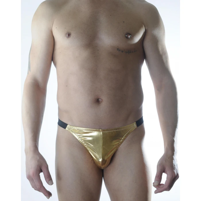 Erkek Gold Lame Brazillian Slip İç Çamaşırı