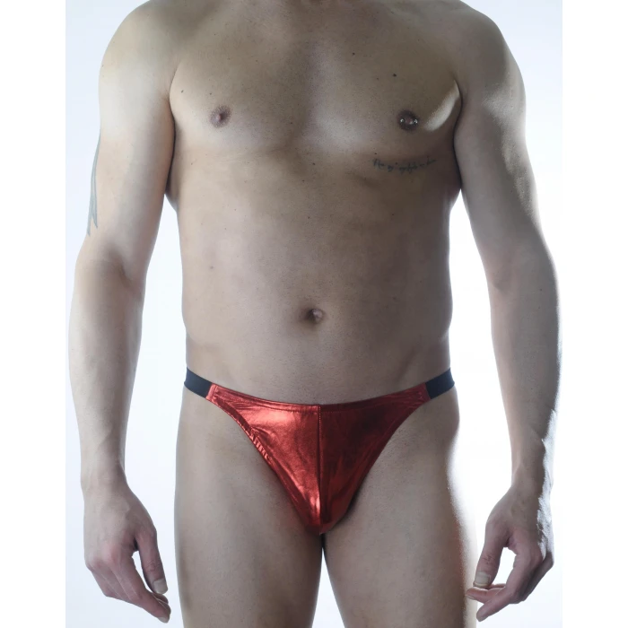 Erkek Kırmızı Lame Brazillian Slip