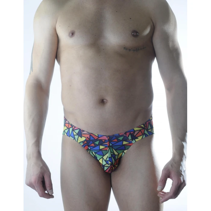 Erkek Renkli Desenli Fantezi Jockstrap