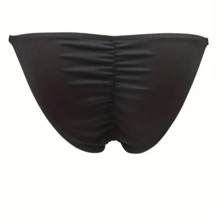 Erkek  Siyah Büzgülü Slip İç Giyim