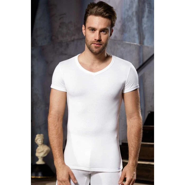 Erkek Termal Kısa Kol V Yaka İçlik