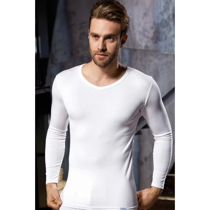 Erkek Termal Uzun Kol V Yaka İçlik