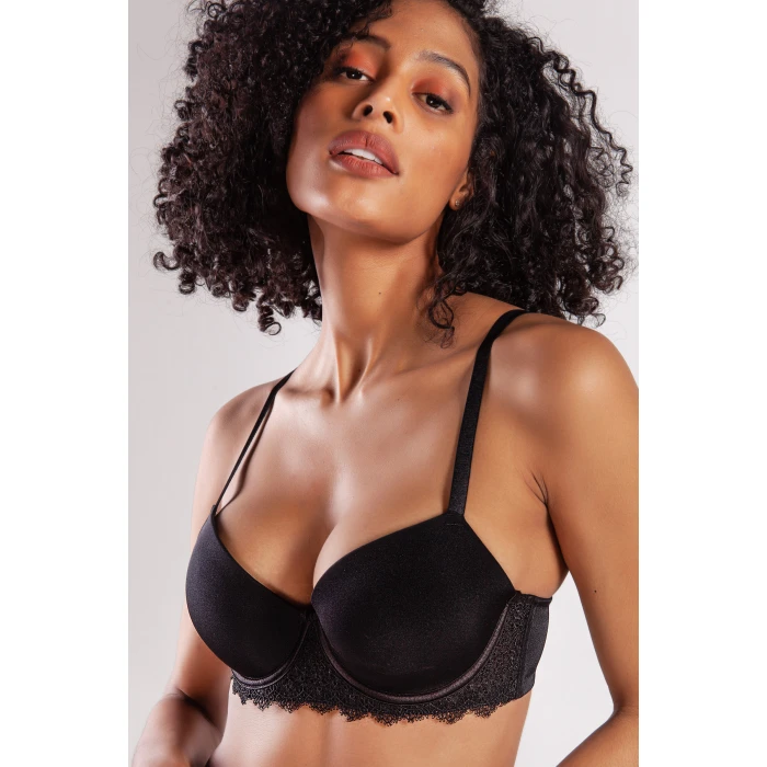 Garland Big Size Plunge Bra, Black Konforlu Ve Şık Sütyen