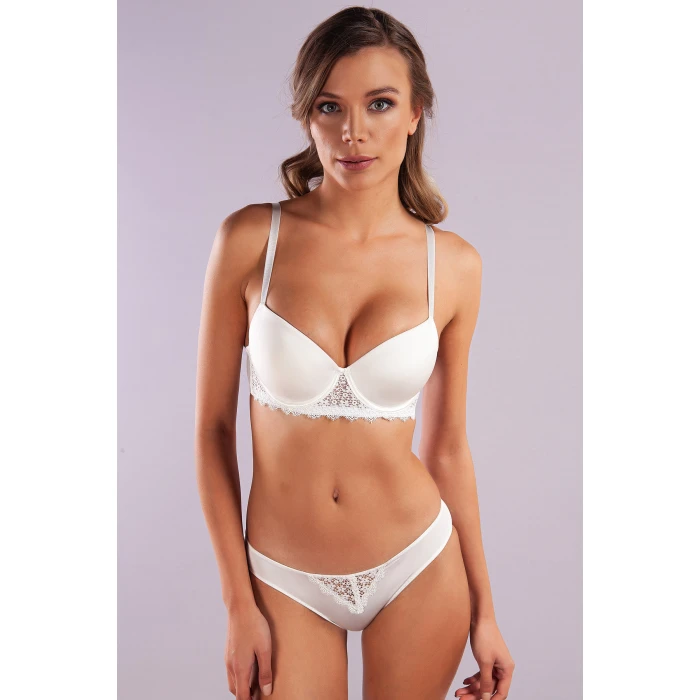 Garland Big Size Plunge Bra, Ekrı Konforlu Ve Şık Sütyen
