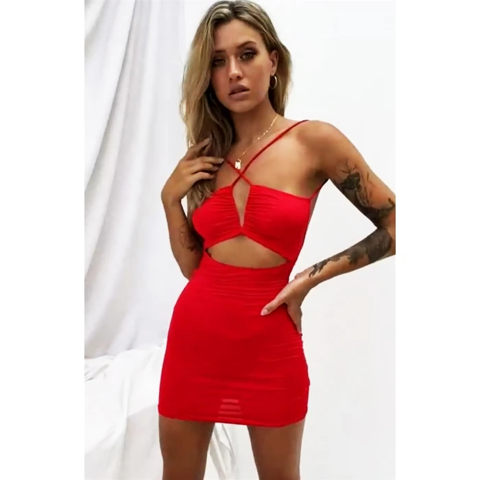 Göbek Ve Sırt Dekolteli Fantazi Elbise