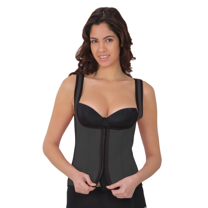 Gri Mı 9173 Agraflı Göğsü Açık Atlet Korse