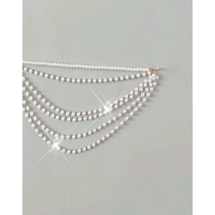 İnci Şıklığıyla Plajlarda Parla – Ayarlanabilir Bikini Zincir Aksesuarı