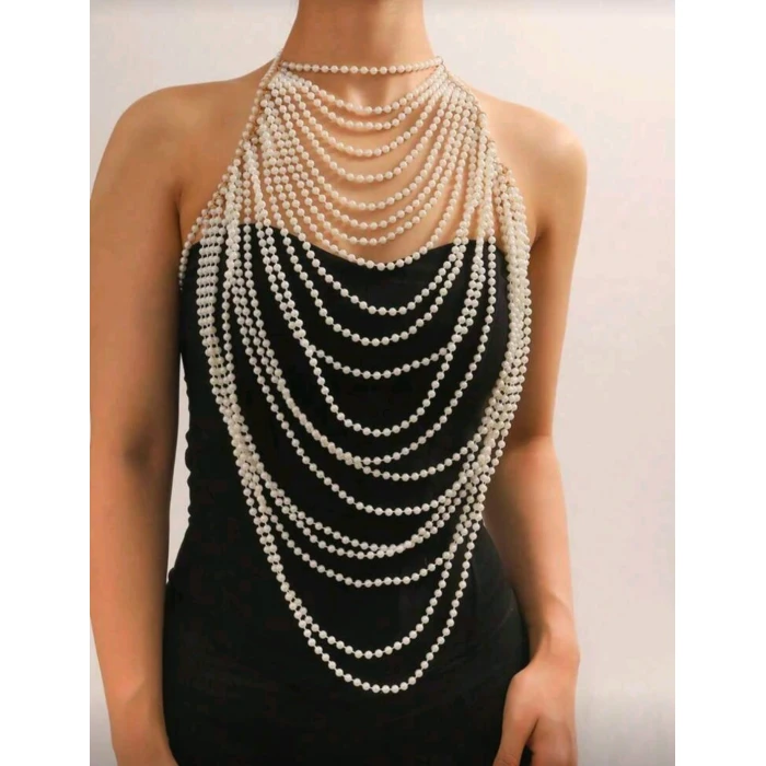 İncili Seksi Vücut Aksesuarı , Şık Bustiyer