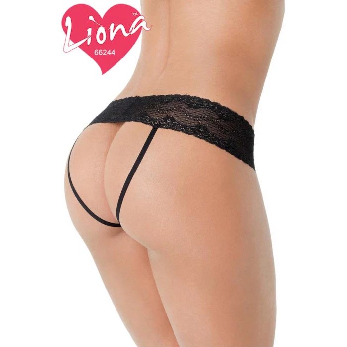 İpli Büyük Beden Dantel Külot