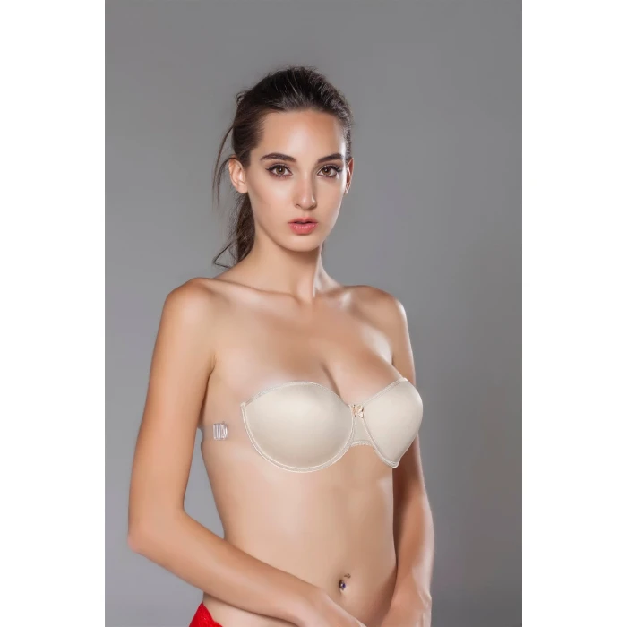 Kadın 2136 Straplez Yumuşak Soft Cup Sütyen