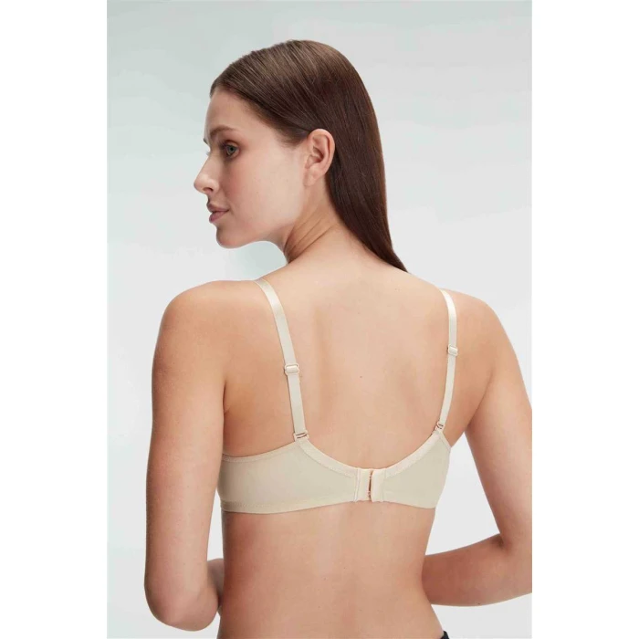 Kadın Balenli Desteksiz Dolgusuz Askıları Çıkabilen Günlük Klasik T-shirt Sütyeni