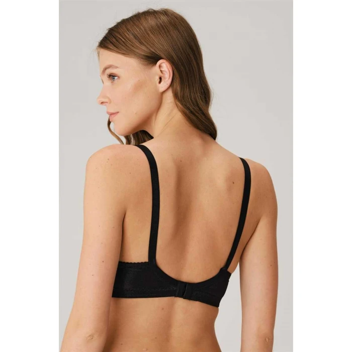 Kadın Balenli Desteksiz Dolgusuz Toparlayıcı Günlük Klasik Dantelli Küçültücü Sütyen