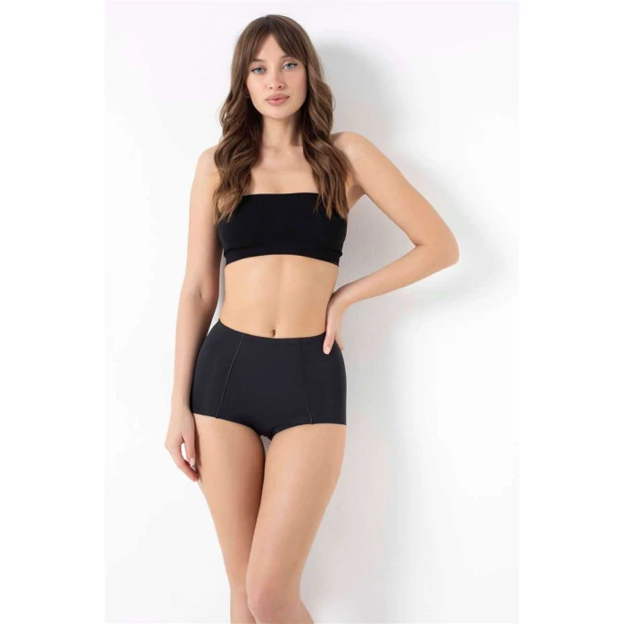 Kadın Mikro Kumaş Lazer Kesim Paça Külot Korse